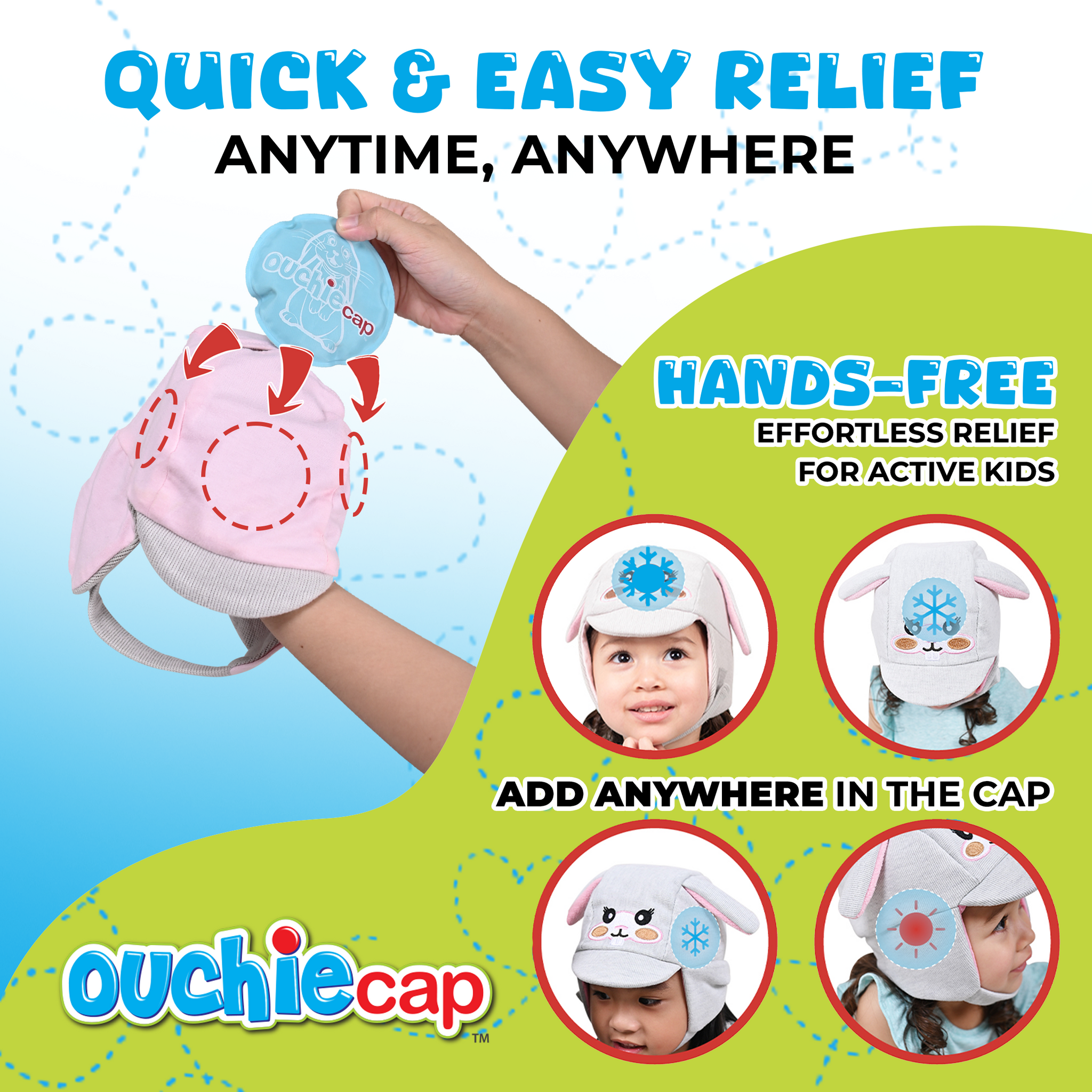 Buy Tulip Children's Gel Pack Cap | Hot and Cold | Ouchie Cap