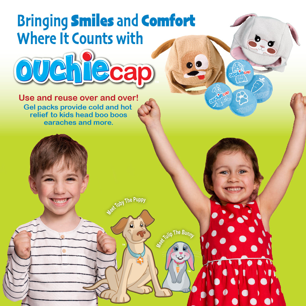 Bringing smiles and comfort where it counts with Ouchie Cap!